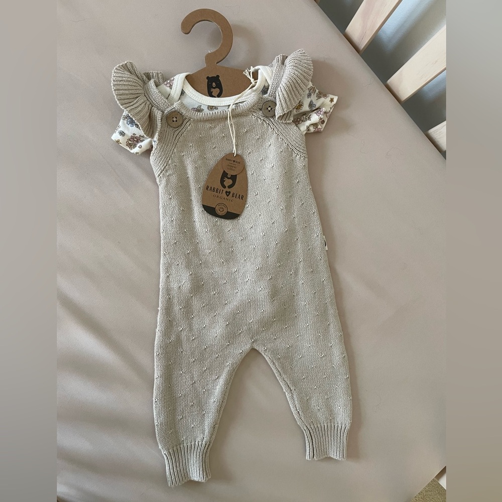 Knit Baby Girl One Piece 3-6 M